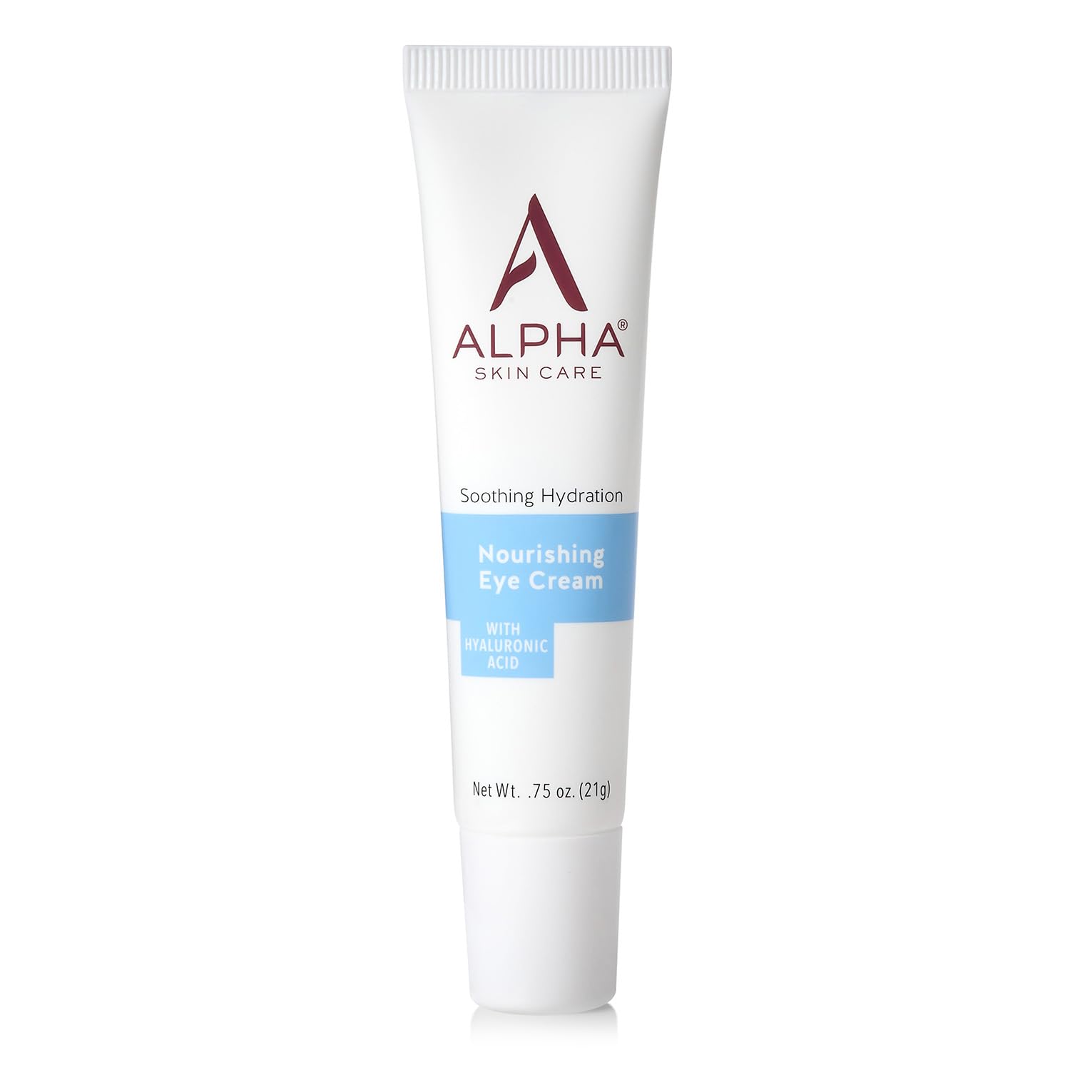 Alpha Skin Care Nourishing Eye Cream with Hyaluronic Acid | Anti-Aging Formula | Soothing Hydration | Reduces the Appearance of Lines & Wrinkles | For All Skin Types | 0.75 Oz