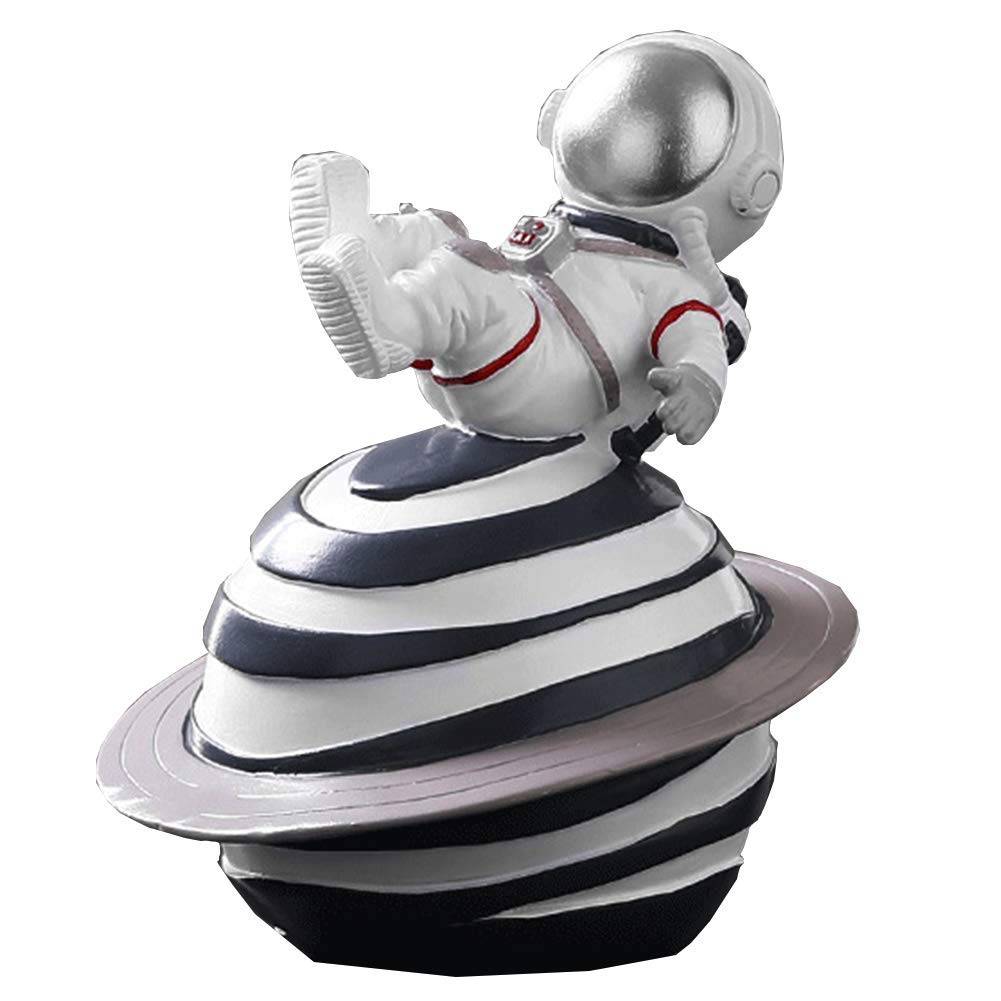 Astronauta Figura Estatua Adorno Resina Aeroespacial Serie Sueño Escultura, Moda Sala De Estar Escritorio Habitación Infantil Dormitorio Decoración Regalo,E