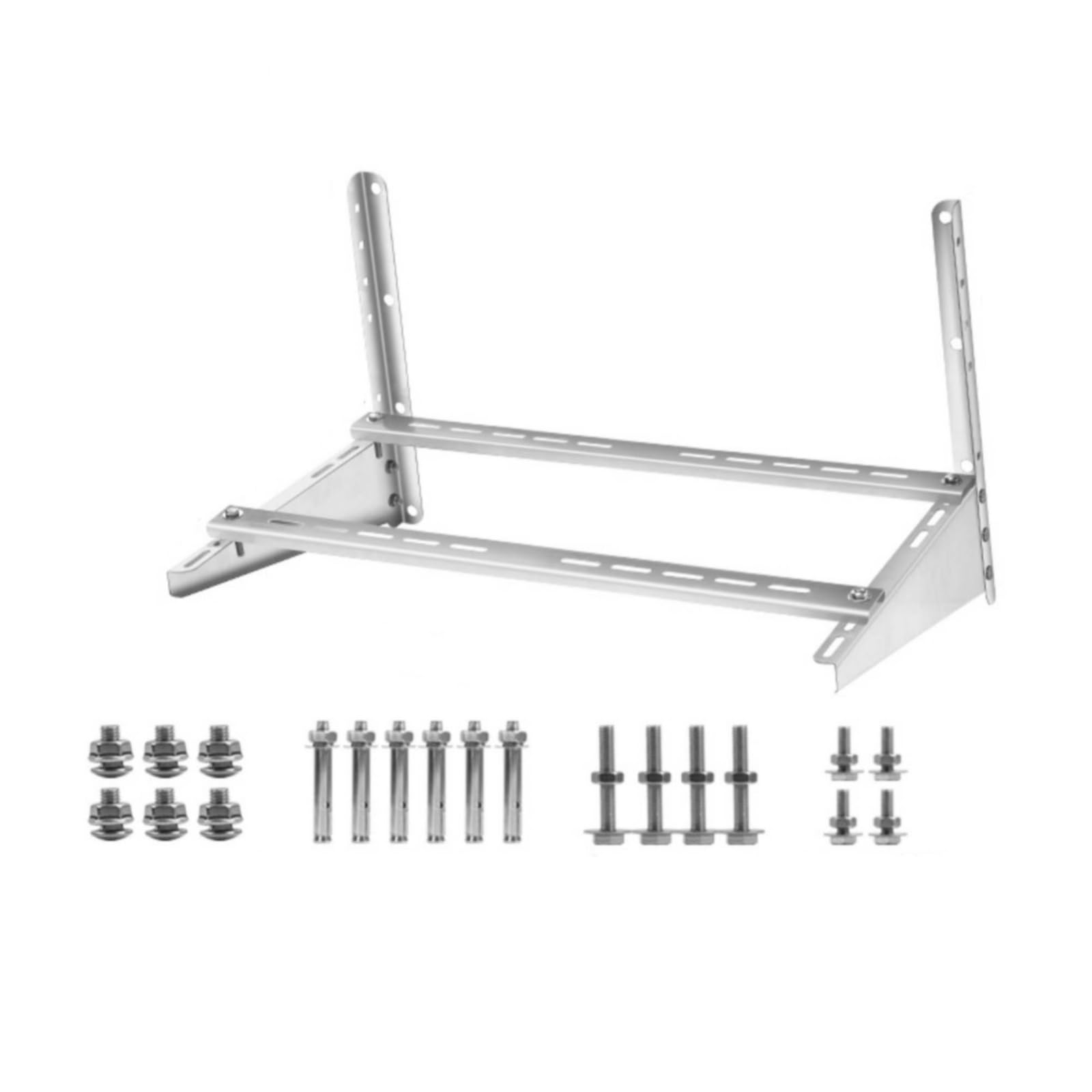 Staffa per Condizionatore Staffa Parete Staffa Supporto Staffa Esterna in Acciaio Inox con Rinforzo a Croce Stabilità Migliorata E Protezione Dagli , 2p 47 50 74cm