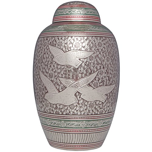 Pink Funeral Urn by Liliane Memorials - Cremation Urn for Human Ashes