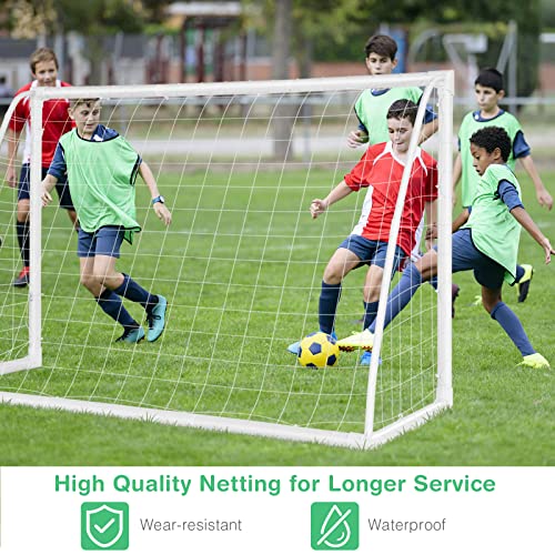 Gymax Soccer Goal, 6Ft X 4Ft Kids Soccer Goal For Backyard With All Weather Net & Sturdy Upvc Frame, Indoor/Outdoor Soccer Net For Garden, Beach, Driveway #TOP4