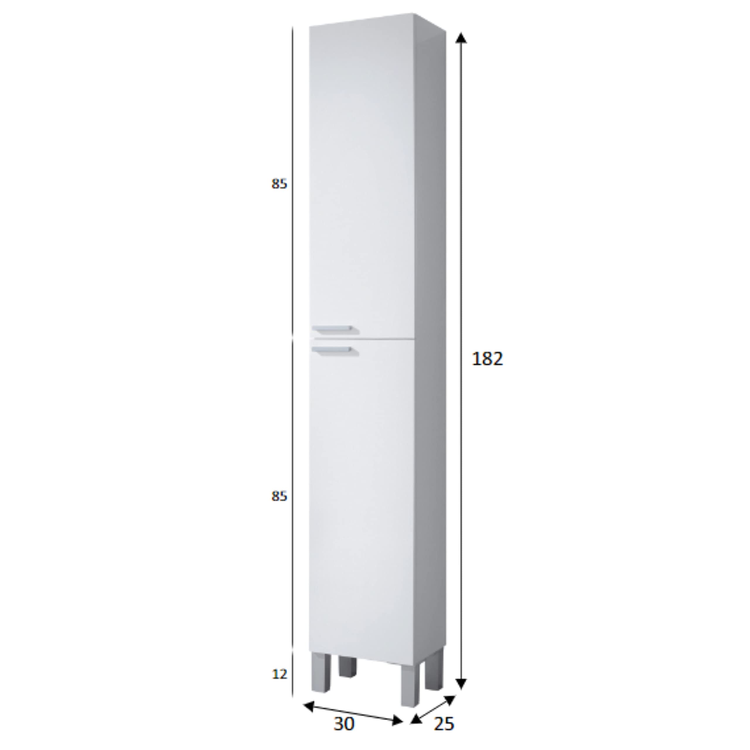 Miroytengo Pack Mobiliario baño Mueble con lavamanos cerámico y Columna Color Blanco