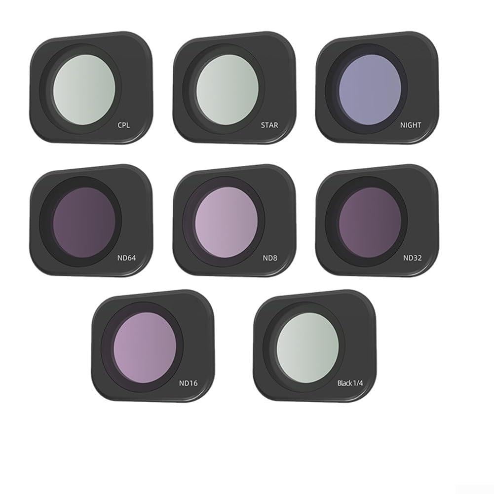 Set di filtri ND per fotocamera DJ Lito1 X1, in vetro ottico HD multistrato CPL UV a densità neutra, kit di filtri per fotografia aerea e videografia, riduce i riflessi, telaio in lega di alluminio