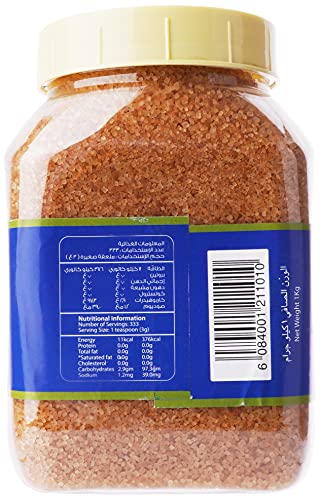 برطمان سكر بني من الفارس، 1 كغم - عبوة من قطعة واحدة