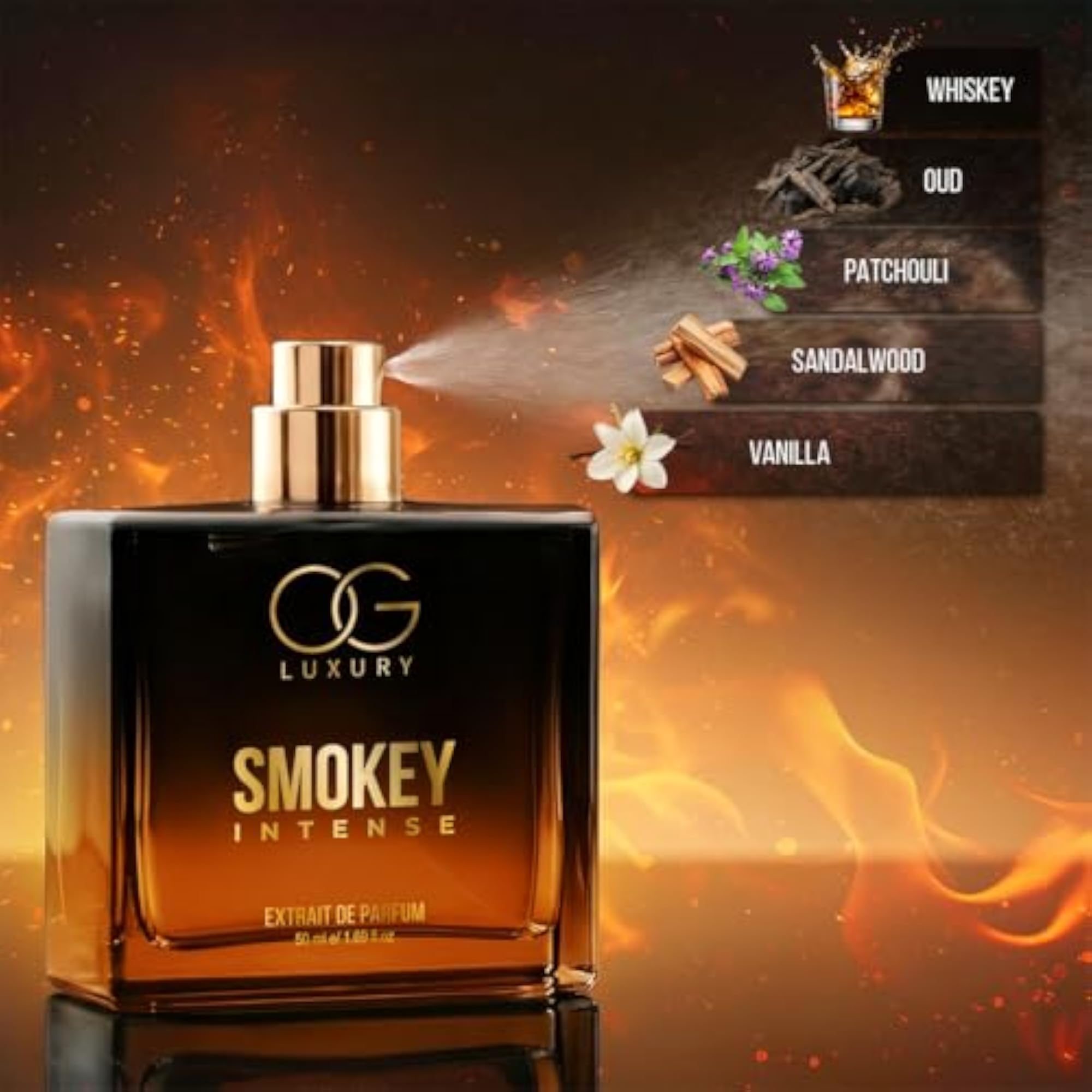 Men's Smokey Intense Extrait De Parfum, Long-Lasting