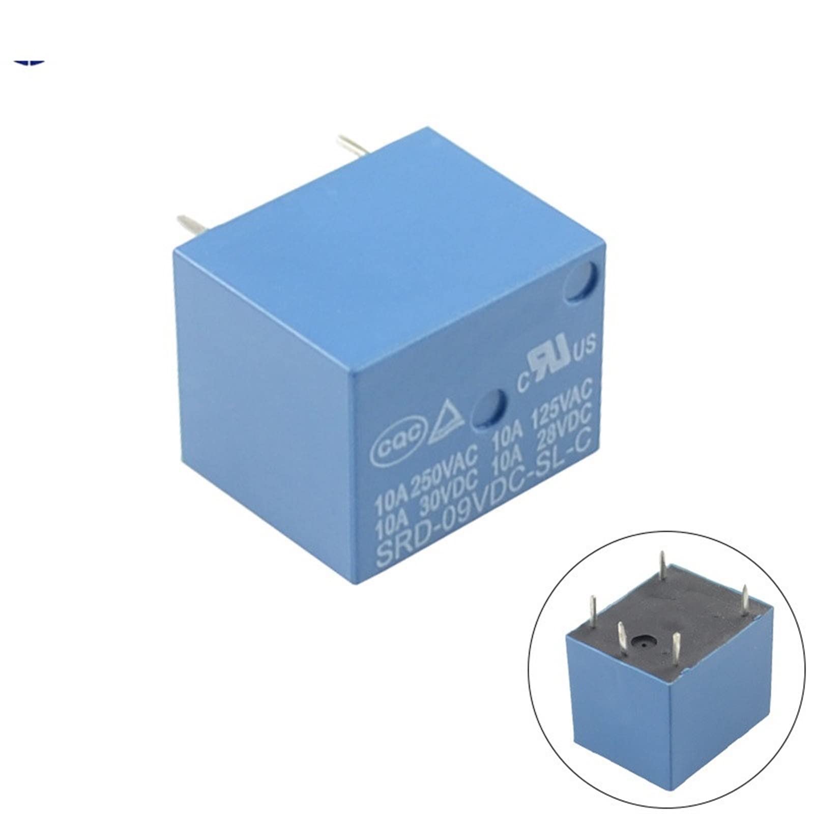 SRD-12VDC-SL-C SRD-24VDC-SL-C SRD-05VDC-SL-C SRD-09VDC-SL-C T73-5V 9V 12V 24V 5-poliges PCB-Leistungsrelais Ersatzteile (Size : DC24V)