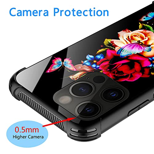 Coque iPhone 14 Pro Max rose robuste en verre organique