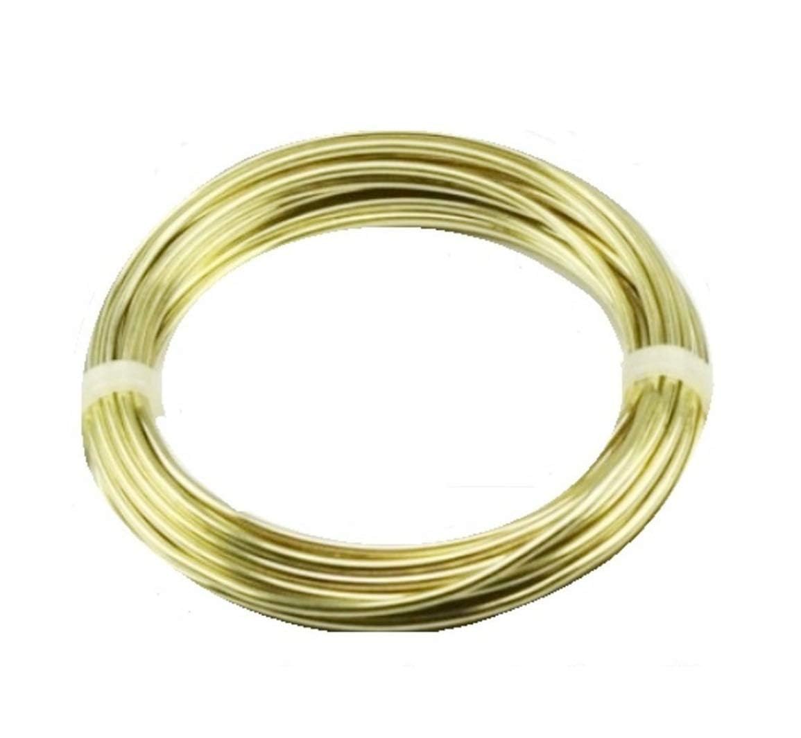 POWER HUB Brass Wire, 14 Gauge, 2.03mm Diameter, 5 Meter, Golden, for Jewellery Making and DIY Projects-image-10