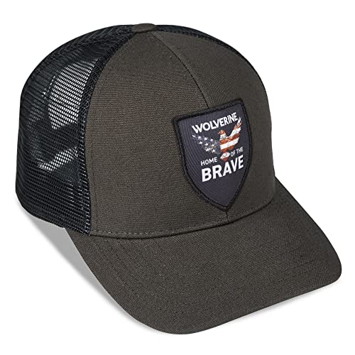 Image of Wolverine Trucker Hat | Mesh Back | Snapback | Adjustable | Rugged | Durable | Workwear