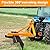 60.5" 3 Point Rock Rake Landscape Rock Rake Lawn Tractor Rake Heavy Duty 360°Rotation Tow-Behind 3.5 FT Fit Category 1 Tractor Perfect for Garden Lawn Care and Landscaping (60.5 in)