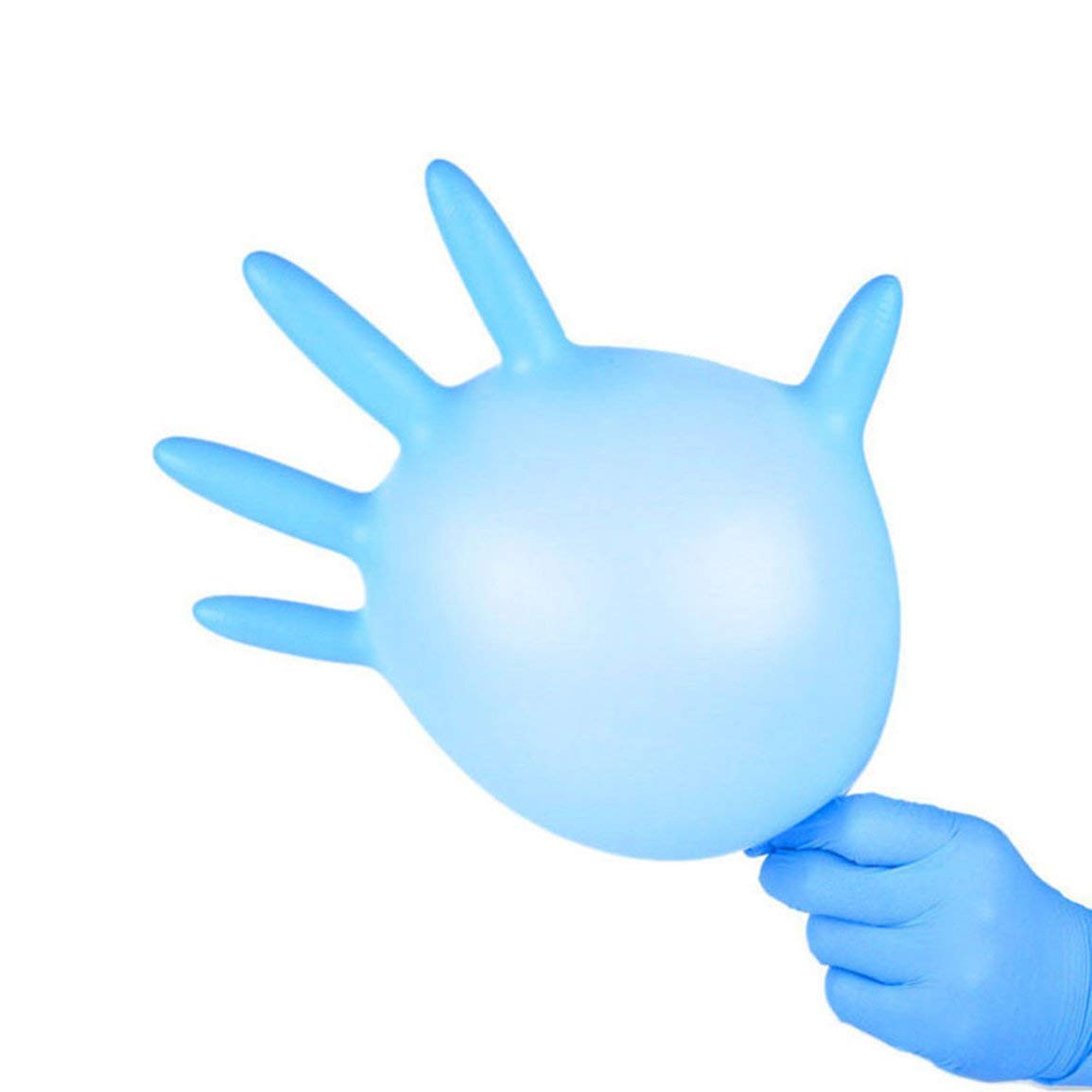 Guanti In Nitrile Monouso Blu – 100 Pezzi Taglia L, Resistenti Agli Oli, Per Alimenti E Pulizie - 3