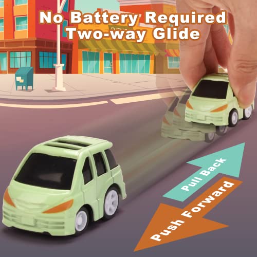 12 Pull-Back Vehicles Set With City Play Mat Road Signs Alloy Car Toddler Toys Construction Engineering Car Friction Powered Car Playsets For 2 3 4 Year Old Kids Birthday Christmas Thanksgiving Gift #TOP2