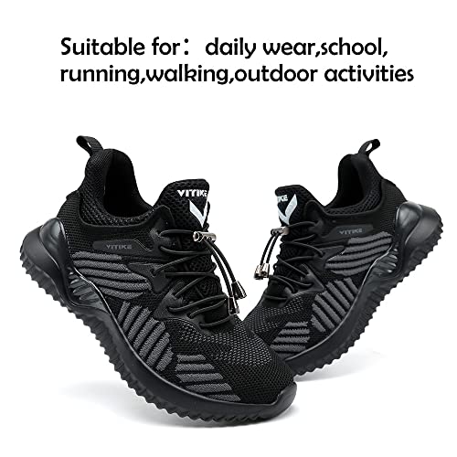 Image of JMFCHI Boys Girls Kids Sneakers Knitted Mesh Running Tennis Athletic Shoes
