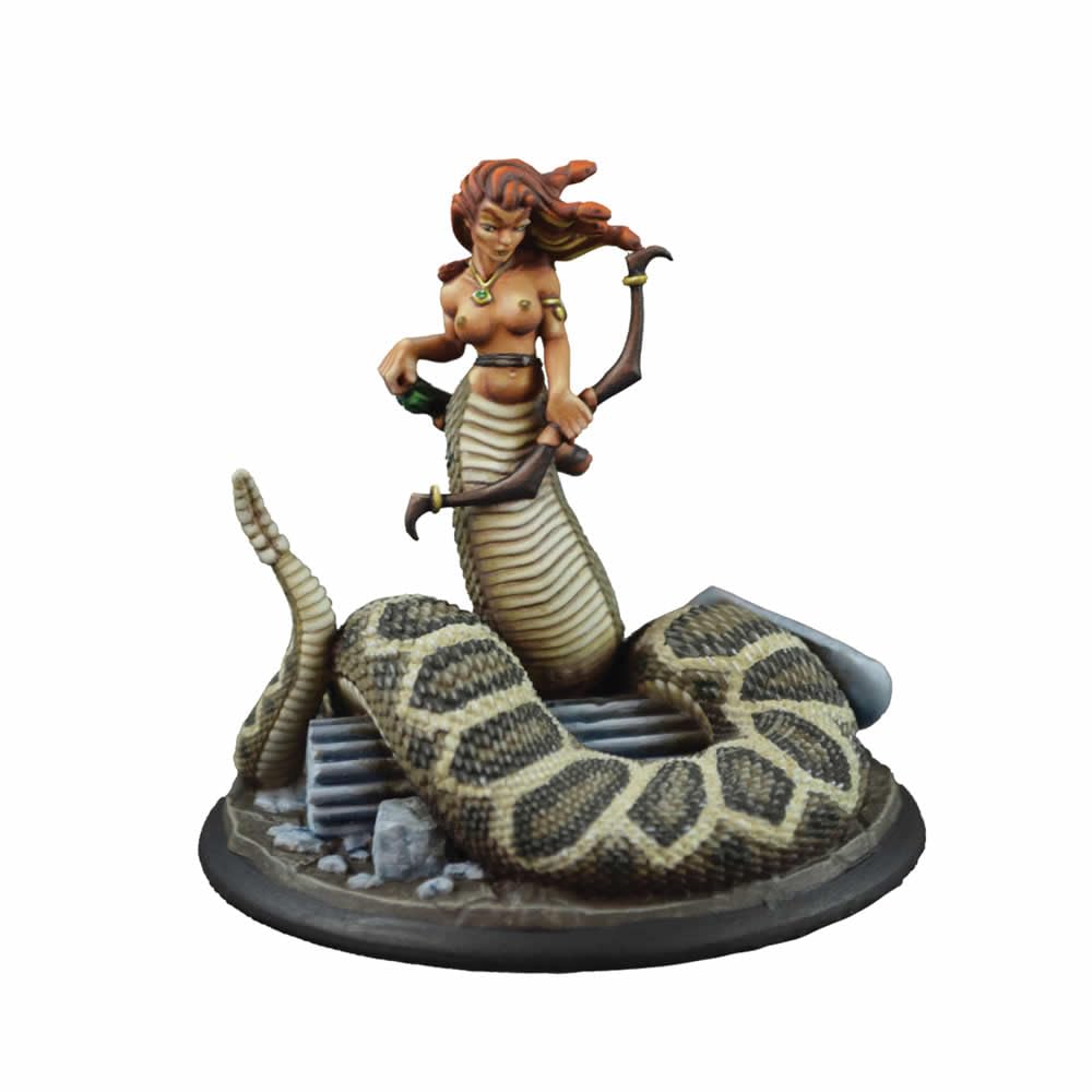 REAPER Greater Medusa Miniature 25mm Heroic Scale Figure Bones Black Miniatures