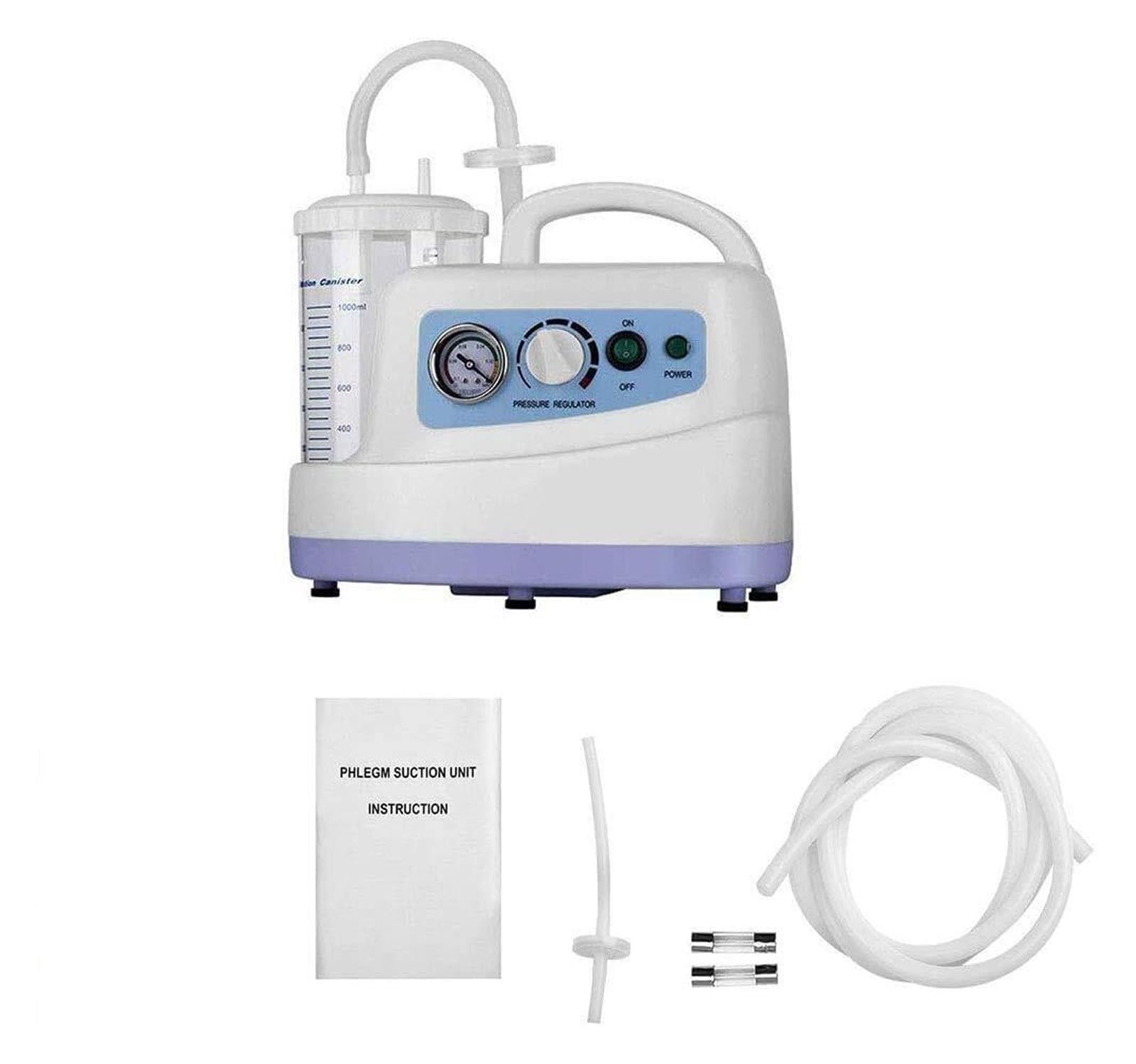Medizinisches Absauggerät Für Atemwegspflege – Leises Schleimabsauger-Set Mit 1000ml Überlaufschutz-Behälter, Kompakt Für Senioren, Kinder & Erwachsene Zu Hause, Reise & Pflegeheim