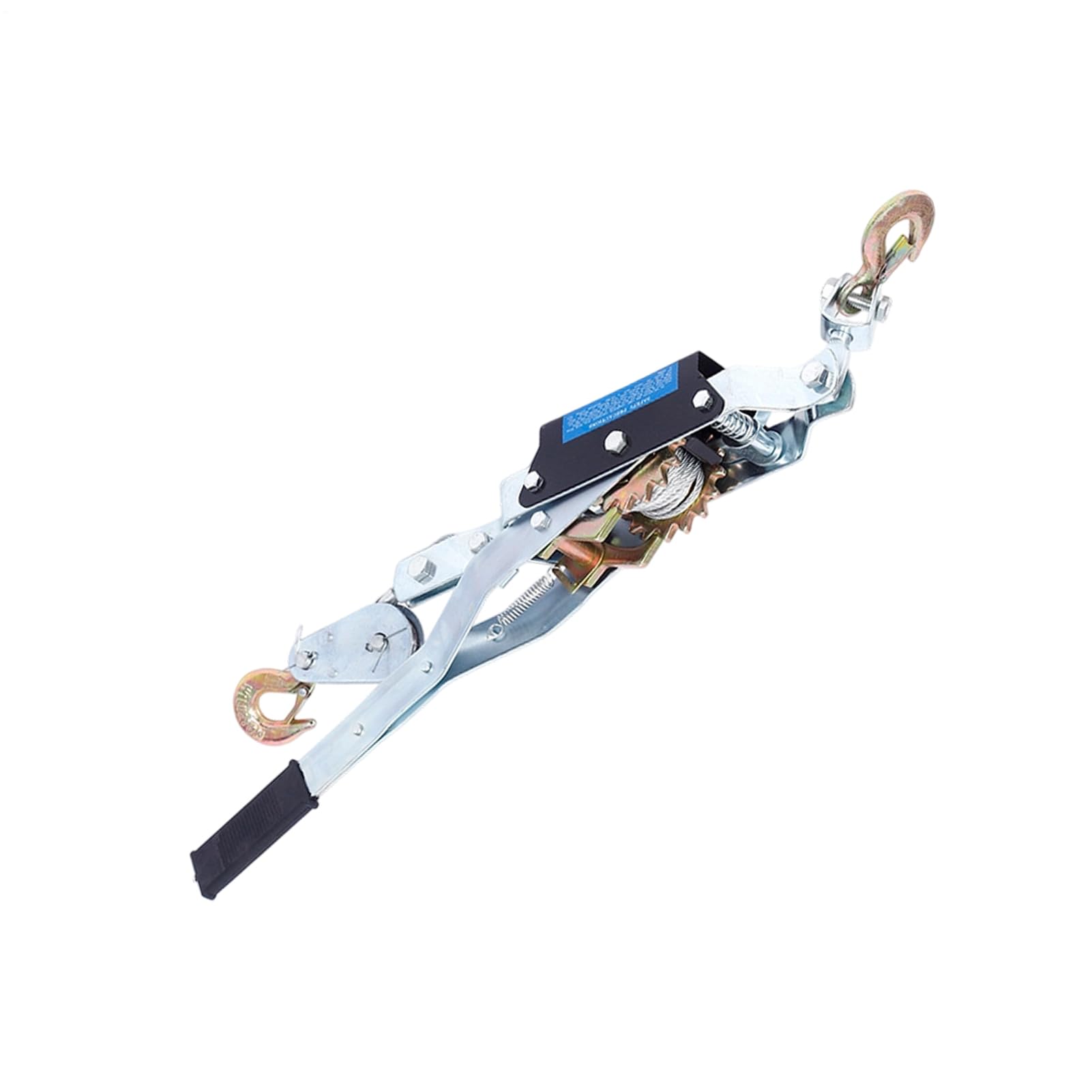 Llave de tracción de cable, tensor de trinquete con doble gancho, tensor con doble gancho y trinquete para cables, para construcción de vallas, jardinería, trabajos de instalación, estructura
