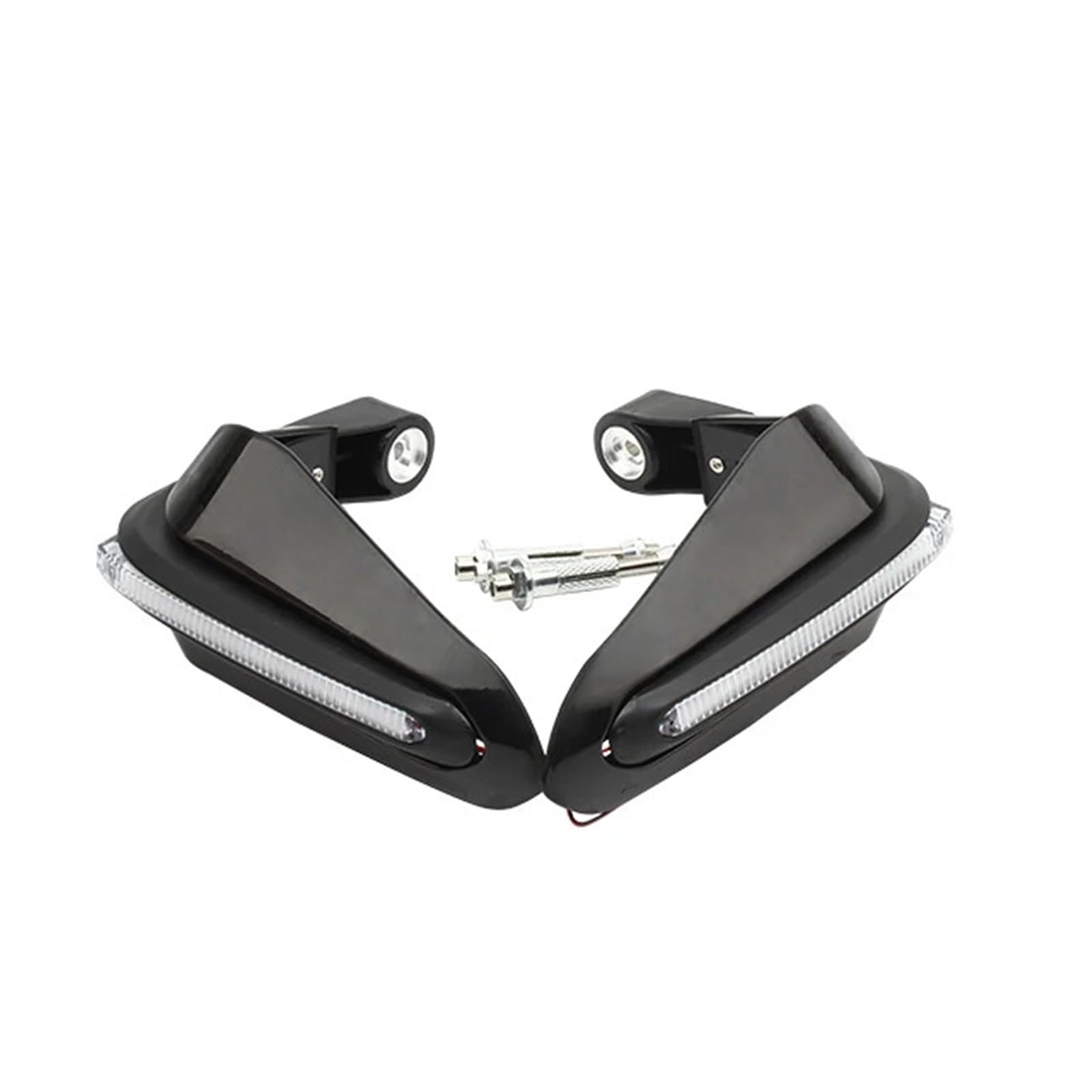 Ochraniacze na roweru motocykla Lekkie motocykle Osłony dłoni Osłona dłoni dla większości kierownic ATV o średnicy 15 mm i innych modeli kierownica wyposażenie ochronne(Black)