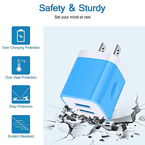 Usb Type C Charger With Plug Dual Port Wall Charger Phone Charging Block With 2Pack 6Ft Fast Charging Type C Cable For Samsung Galaxy S23 S22 S21 S20 A14 A13 A53 5G,Google Pixel 7 Pro 6A 6 5A,Lg,Moto #TOP1
