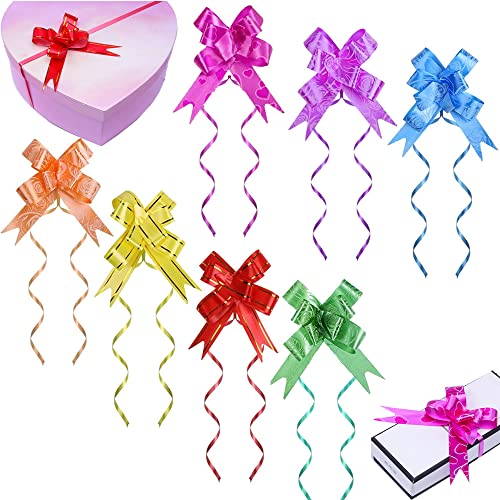 Mini Lazo de Envolver Regalo, 200 Piezas lazos de Navidad para Navidad, Regalo Arco Cinta, Regalo Arco Navidad, Cintas Regalo Navidad, para Embalaje, Decoraciones de San Valentín, colores surtidos
