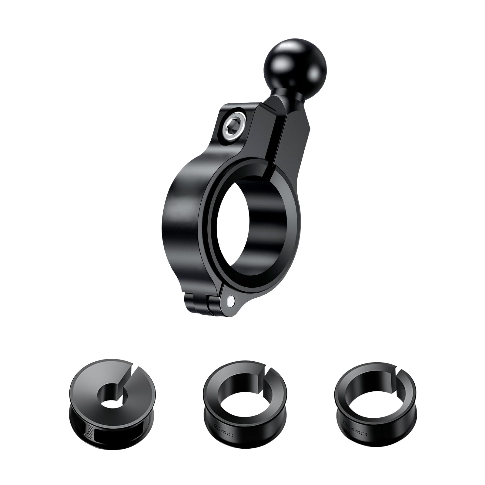 Supporto a sfera da 0,67 pollici, compatibile con Ram Mount Supporto per cellulare per moto, accessori per bicicletta, profilo in alluminio (R3-B-01)