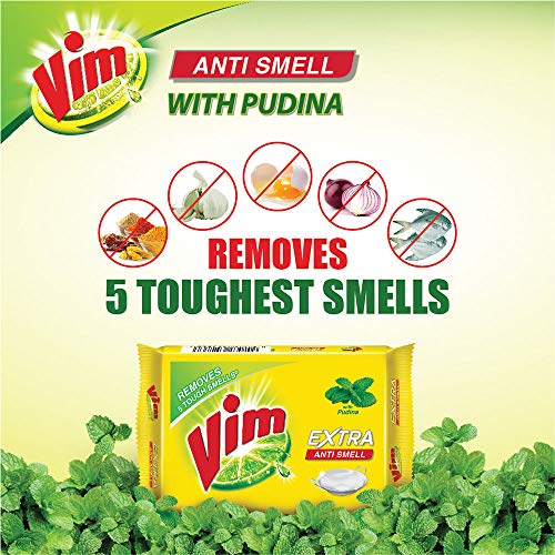 Image of Vim Dishwash Anti Smell Bar Pudina 250 g