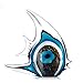 Blue Stripe Tropical Fish Glass Sculpture Home Tabletop Decoration, Christmas Birthday Gift