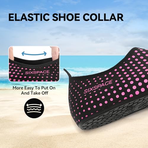 Image of Sixspace Water Shoes for Women Men Aqua Socks Swim Shower Beach Barefoot Pool Quick-Dry Non Slip Lake Surf