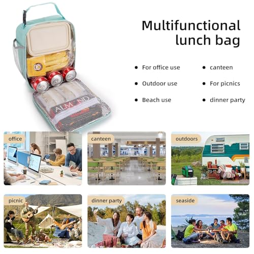Lovoeo Lunch box Lunch bag for men women Insulated Lunchbox Lunch bags for Work Picnic Travel (baby blue) #4