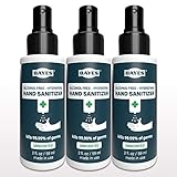 Bayes Moisturizing, Hydrating Hand Sanitizer Spray, Alcohol-Free - NSF E3 Approved for Food Handlers, Made in USA - 2 oz, 3 Pack, (Packaging May Very)