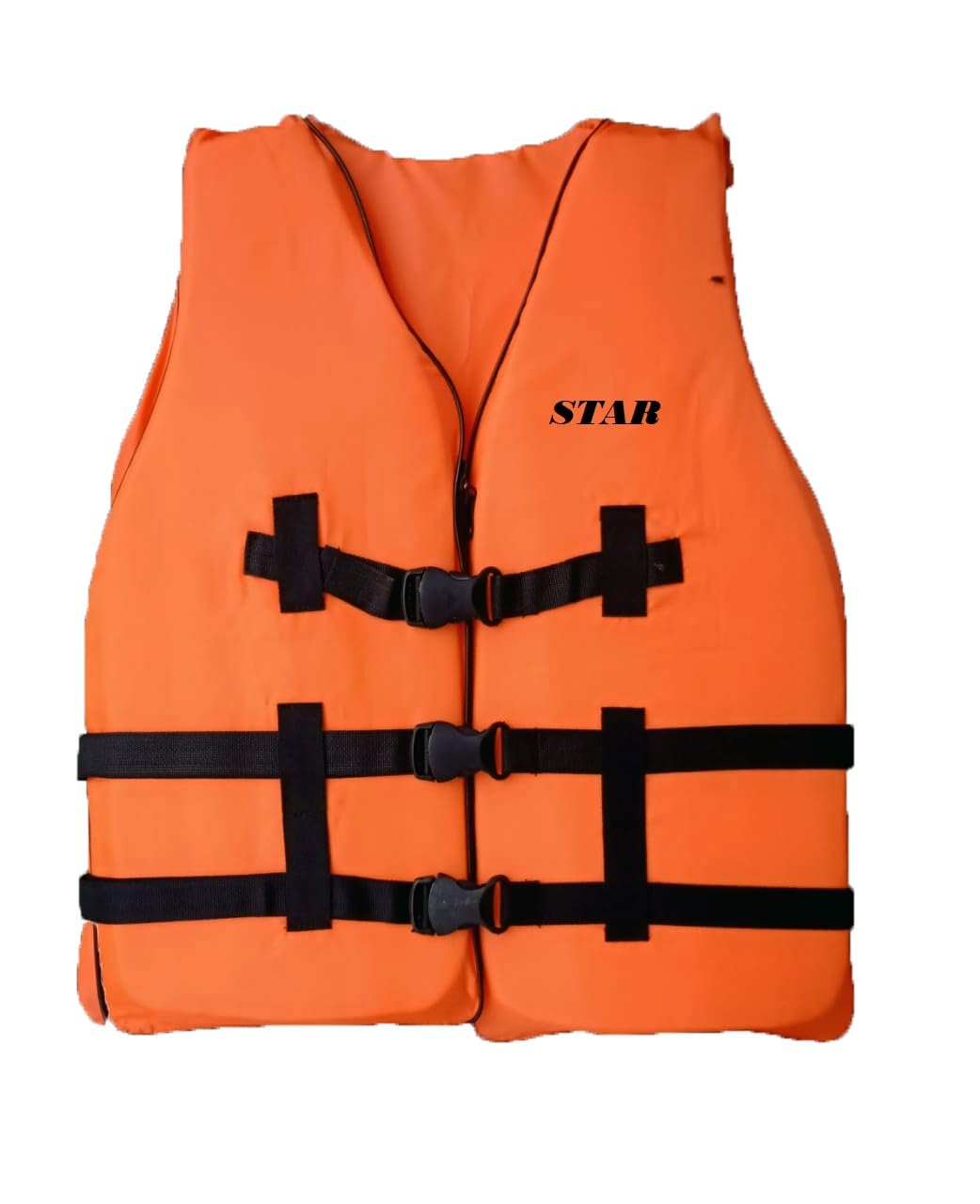 A. SHARIF™ Polyester Safety Adult's Life Jacket with Stowage Design, Life Saving Jacket for Swimming, Drifting Boating, Fishing, Weight Capacity Upto 70kg (Orange)-image-33