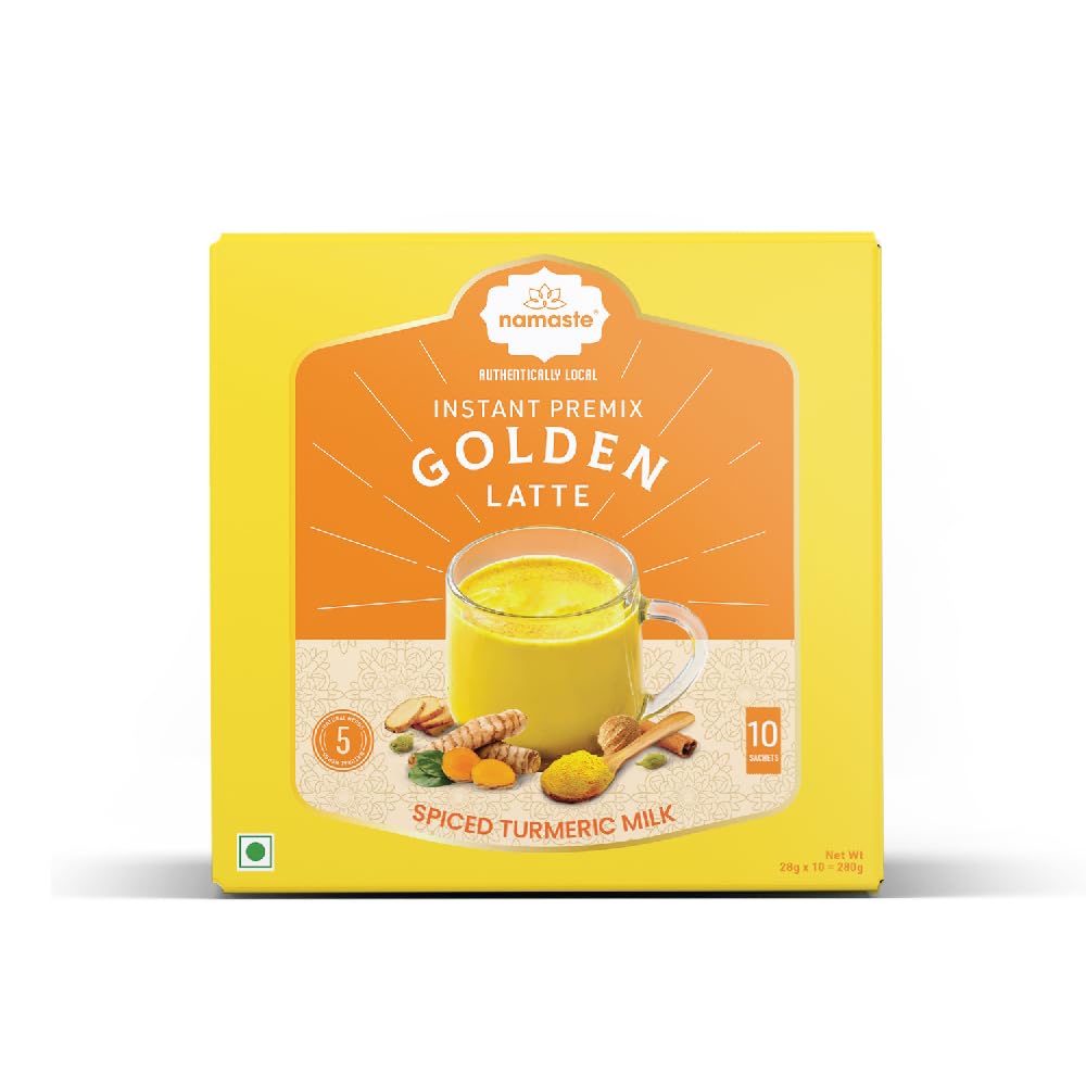 Namaste Chai Instant Premix Golden Turmeric Latte, Spiced Turmeric Milk With Cinnamon, Ginger and Nutmeg 10 Sachets, (10x28g) (B0BXKP8Z7K) Amazon Price History, Amazon Price Tracker
