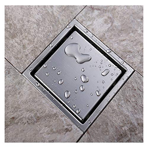 Desagüe de suelo for baño, desagüe cuadrado, inserto baldosas acero inoxidable, rejillas, ducha invisible 110 x mm o 150(150mm)