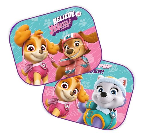 Lot de 2 pare-soleils de voiture Minnie Mouse - La Reine des Neiges - Princesse - Sofia/rideaux - Pare-soleil - Protection UV Paw (design La Reine des Neiges 2...