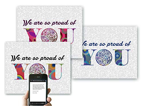 Amazon Com Personalized High School 21 Graduation Gift For Daughter Or Son We Are So Proud Of You Or I Am So Proud Of You Qr Code Art Custom College Tech Gifts For