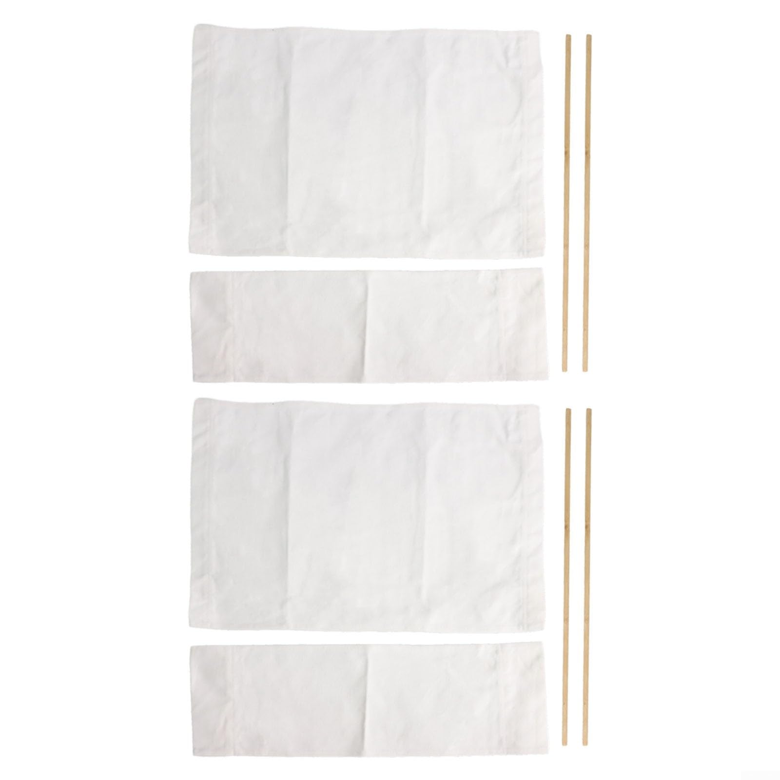 Directors Chair Canvas Replacement Covers Kit With Stripes Design For Folding Beach Deck Chair, Outdoor Furniture Cover Set With Accessories(White)