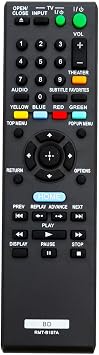 RMT-B107A Remote Control Replacement for Sony Blu-ray DVD Player sub RMT-B102A RMT-B103A RMT-B104A RMT-B105A RMT-B108P RMT-B112A RMT-B118A RMT-B119A