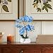 VIVILINEN Flores Artificiales Plásticos Flor de Phalaenopsis Realistas Orquídea Mariposa con Maceta...