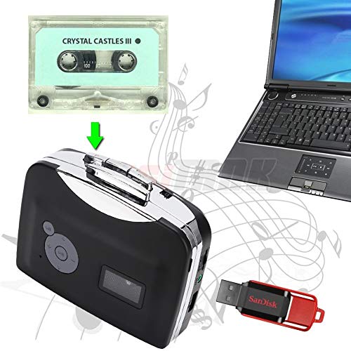 Con cuffie, convertitore MP3 a nastro, con