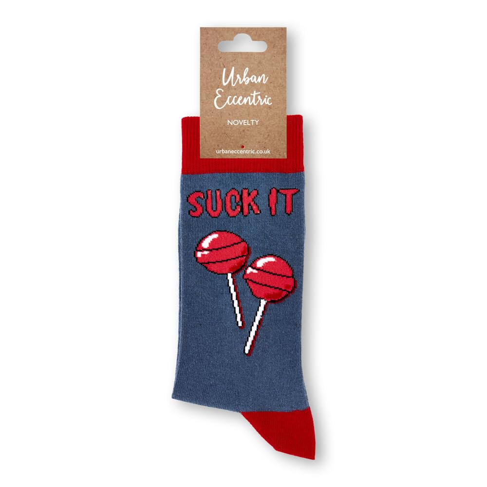Urban Eccentric Unisex Suck It Socks | Gift | 1 Pair | Cotton Rich Socks | Premium Socks | Novelty | Gifts