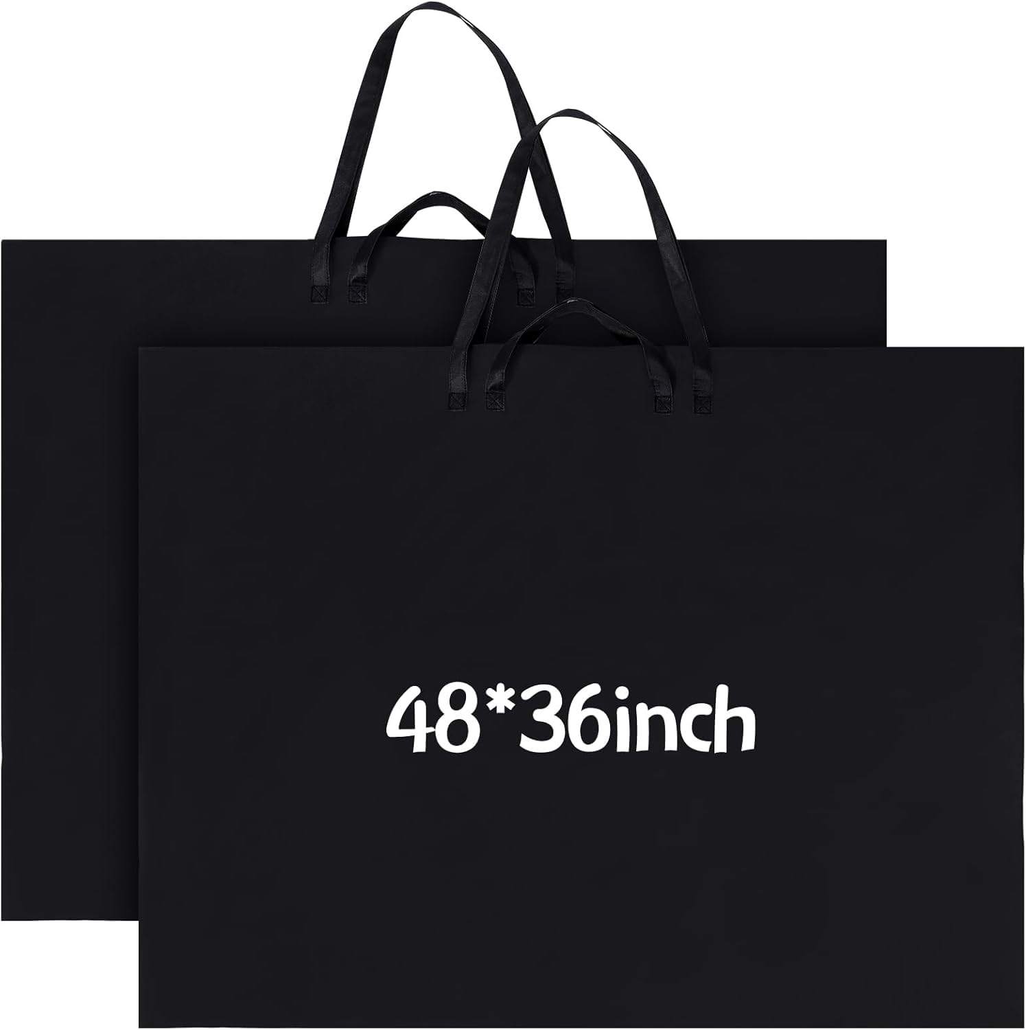 Metsi Art Portfolio Bag Large Waterproof Nylon Carry Case with Dual Different Shoulder Strap, Heavy Duty Poster Board Holder for Artwork, Drawings, Sketch Pads, Artist Gift Supplies - 48 x 36 Inch-image-9