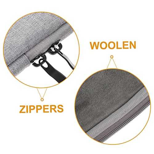 Funda para portátil de 14 pulgadas gris en poliéster resistente a golpes 5