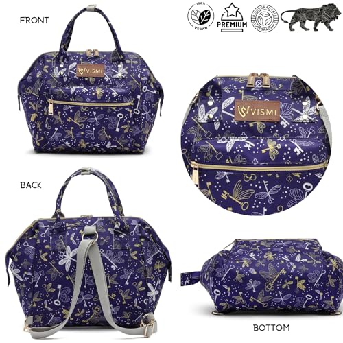 VISMIINTREND Mini Diaper Bag for Baby | Small Nappy Bags for Mother | Maternity Travel Handbag | Hospital Bags for Mom | Baby Shower Gift for Mom | Gifts for New Born Baby Boy Girl