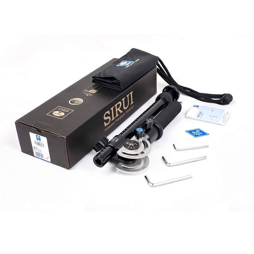 Sirui HA-77 Teleskop-Auslegearm (Horizontalarm 77 cm mit Lasthaken, Belastbar bis 5 kg) schwarz