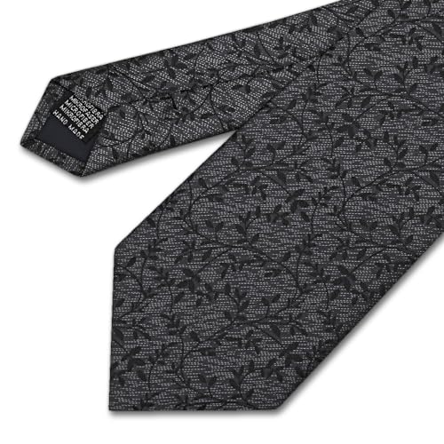 Image of Men's Tie Set with Pocket Square and Cufflinks | 100% microfiber; tie 59 x 3.15 in; square 10 x 10 in; gift box included