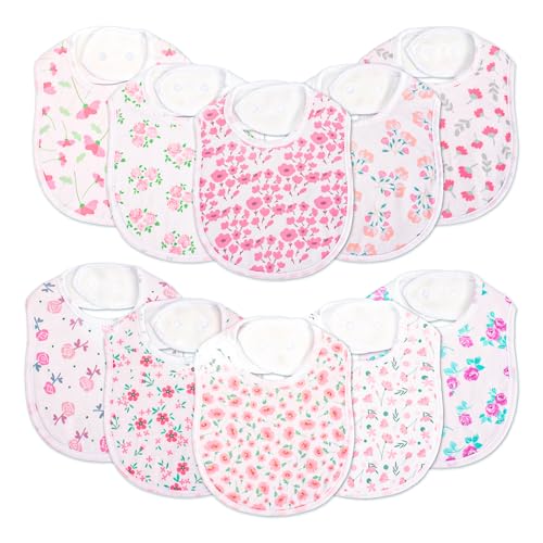 Image of Benoxine Waterproof Baby Bibs for Boys & Girls Soft and Absorbent Bandana Drool Bibs Set for Infant Newborn 0-12 Months