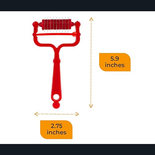 Miniatura 2 de Cuchillo de rodillo de espagueti, fabricante de fideos rodantes a mano, cortador manual de cocción de masa de pasta