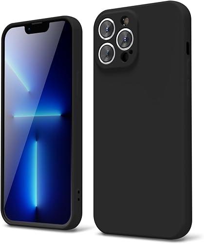 Oaxkco - Funda de silicona para iPhone 13 Pro Max con protector de pantalla, para mujeres y niñas, bonita funda protectora con funda de cámara,