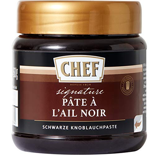 CHEF Pâte à l'Ail Noir- Aides Culinaires, Assaisonnements - Pot de 450g