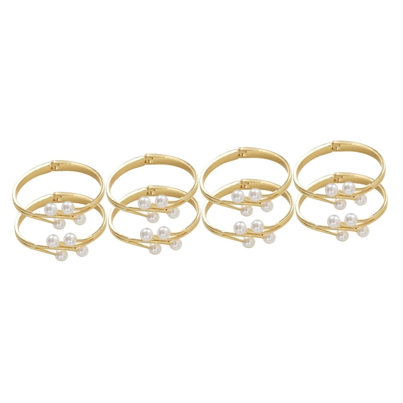 MAGICLULU Lot De 4 Pinces À Rideaux en Métal Design Polyvalent Décoration Dintérieur pour Salon Cuisine Et Chambre À Coucher 2 Pièces X 4