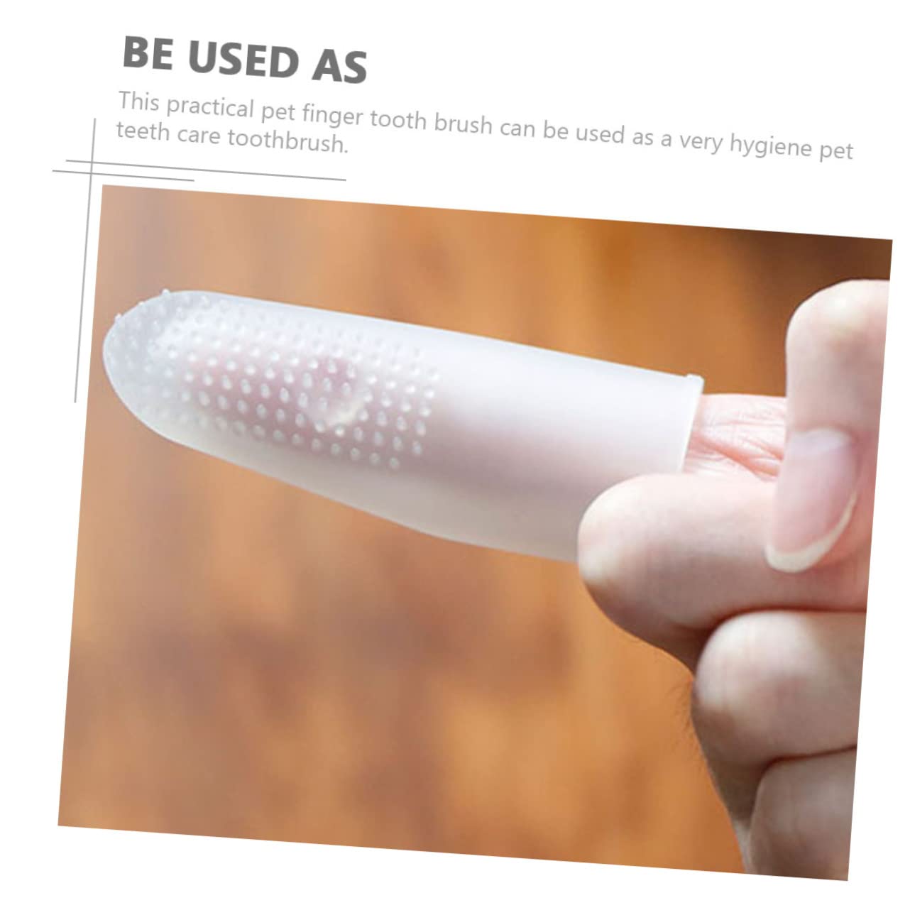 BESPORTBLE 3pièces Brosse à Dents Pour Chiens Et Silicone Outil De Soin Pour Animaux Brosse à Doigt Douce Pour Nettoyage Dents Gencives
